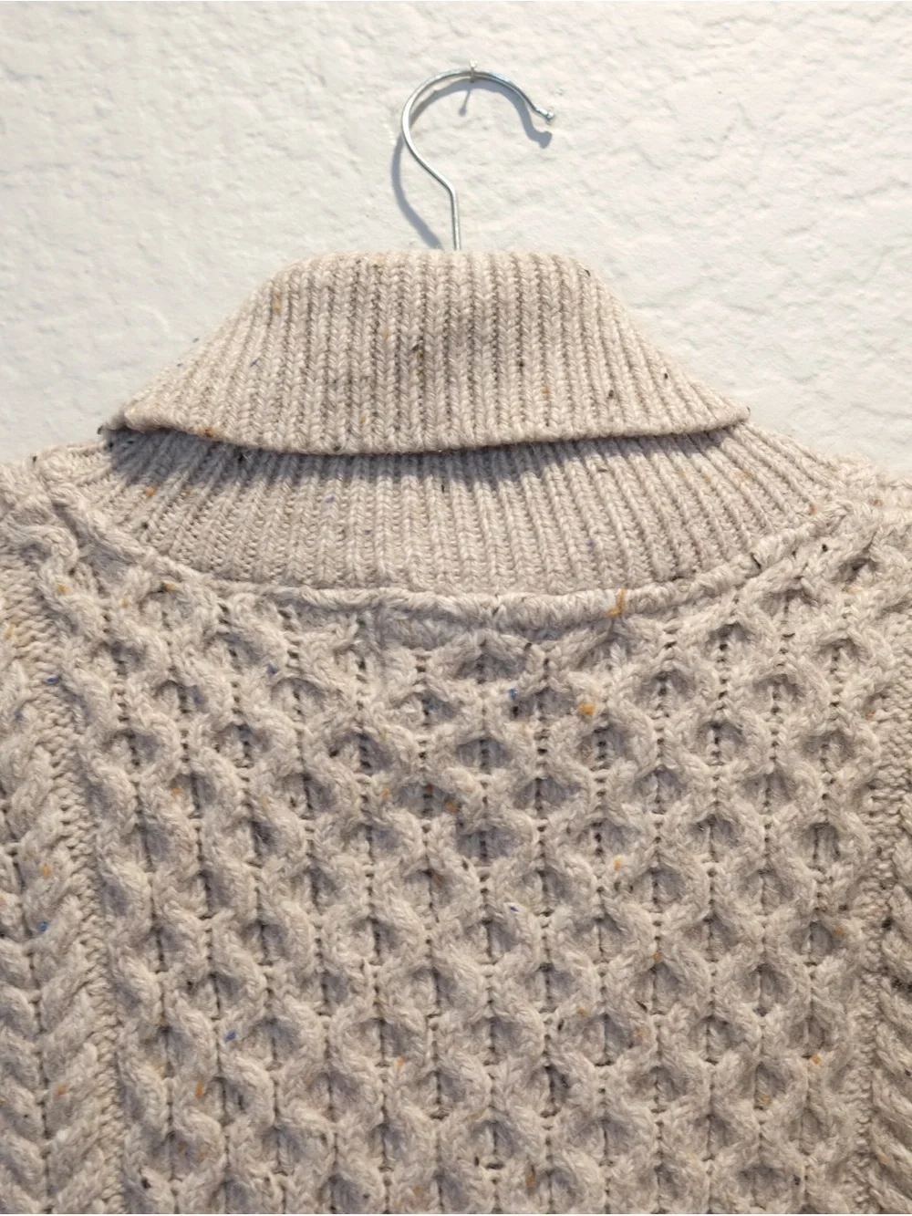 Aran Sweater Market Merino Wool Cable Knit Sweater Women’s M Oatmeal Ireland